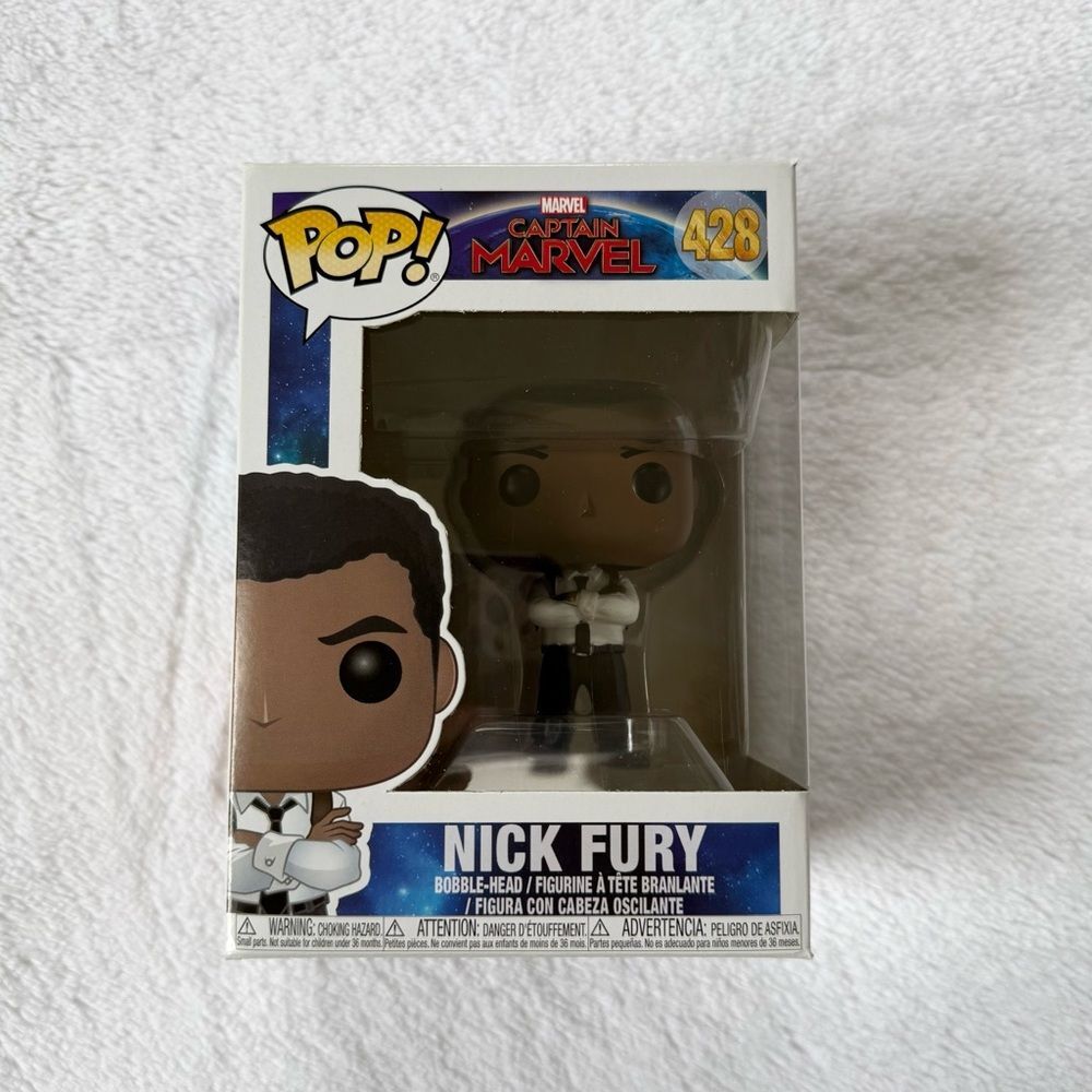 Funko Pop Marvel Captain Marvel Nick Fury #428 MCU Young Nick Fury Marvel Heroes